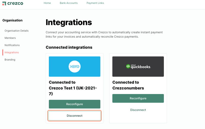 disconnect integration